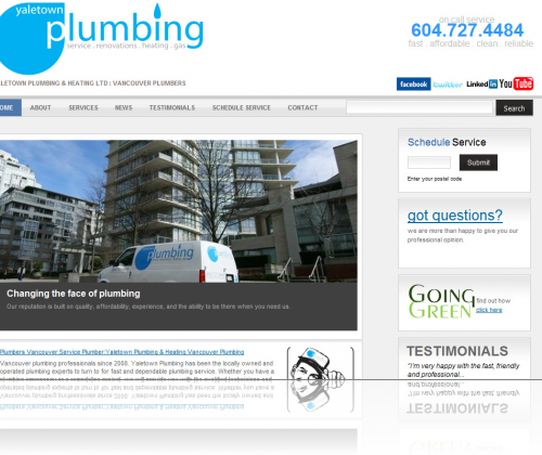 Yaletown Plumbing Home Page